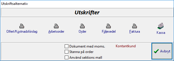 utskriftsalternativ
