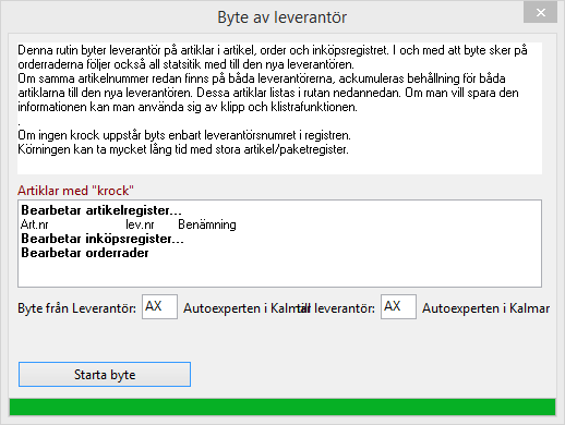 Byteleverantorer